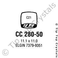 GS CC280-50 Watch Crystal