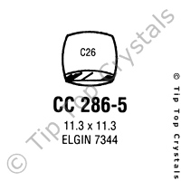 GS CC286-5 Watch Crystal