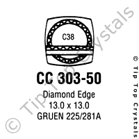 GS CC303-50 Watch Crystal