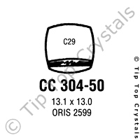 GS CC304-50 Watch Crystal