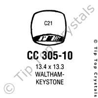 GS CC305-10 Watch Crystal