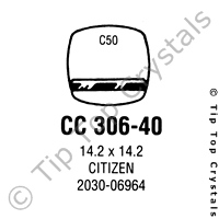 GS CC306-40 Watch Crystal