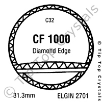 GS CF1000 Watch Crystal