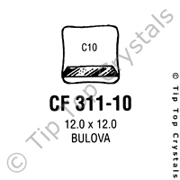 GS CF311-10 Watch Crystal