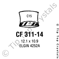 GS CF311-14 Watch Crystal