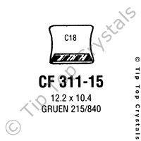 GS CF311-15 Watch Crystal