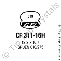 GS CF311-16H Watch Crystal