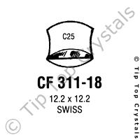 GS CF311-18 Watch Crystal