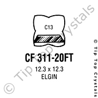 GS CF311-20FT Watch Crystal