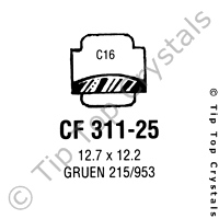 GS CF311-25 Watch Crystal