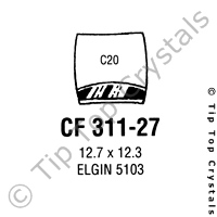 GS CF311-27 Watch Crystal