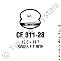 GS CF311-28 Watch Crystal