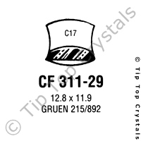 GS CF311-29 Watch Crystal