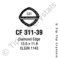 GS CF311-39 Watch Crystal