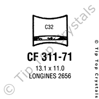 GS CF311-71 Watch Crystal