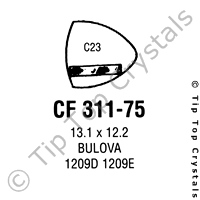 GS CF311-75 Watch Crystal