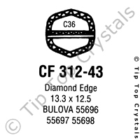 GS CF312-43 Watch Crystal