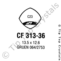 GS CF313-36 Watch Crystal