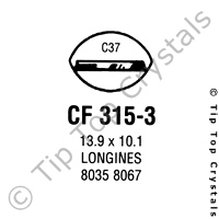 GS CF315-3 Watch Crystal