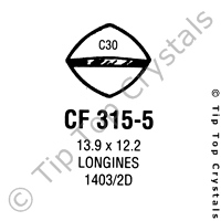 GS CF315-5 Watch Crystal