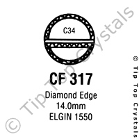 GS CF317 Watch Crystal