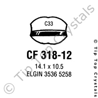 GS CF318-12 Watch Crystal