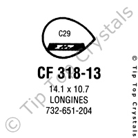 GS CF318-13 Watch Crystal