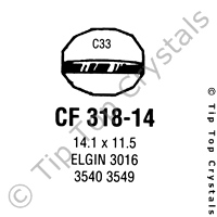 GS CF318-14 Watch Crystal