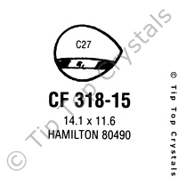 GS CF318-15 Watch Crystal