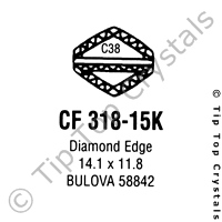 GS CF318-15K Watch Crystal