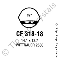 GS CF318-18 Watch Crystal