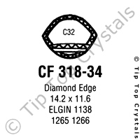 GS CF318-34 Watch Crystal