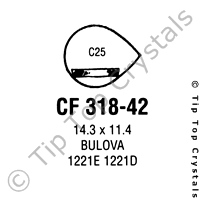 GS CF318-42 Watch Crystal