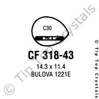 GS CF318-43 Watch Crystal