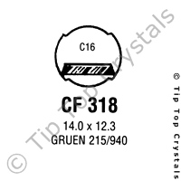 GS CF318 Watch Crystal