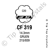 GS CF319 Watch Crystal