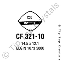 GS CF321-10 Watch Crystal