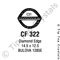 GS CF322 Watch Crystal