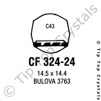 GS CF324-24 Watch Crystal