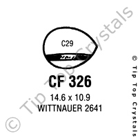 GS CF326 Watch Crystal