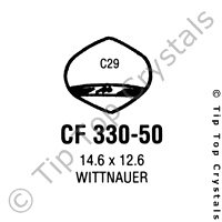 GS CF330-50 Watch Crystal