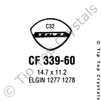 GS CF339-60 Watch Crystal