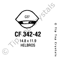 GS CF342-42 Watch Crystal