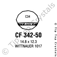 GS CF342-50 Watch Crystal