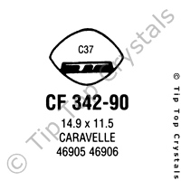 GS CF342-90 Watch Crystal