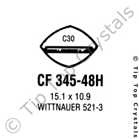 GS CF345-48H Watch Crystal