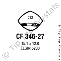 GS CF346-27 Watch Crystal