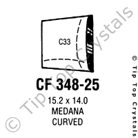 GS CF348-25 Watch Crystal