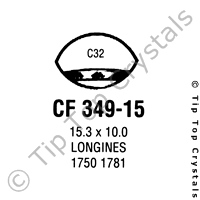 GS CF349-15 Watch Crystal