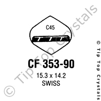 GS CF353-90 Watch Crystal